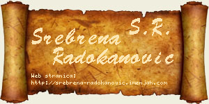 Srebrena Radokanović vizit kartica